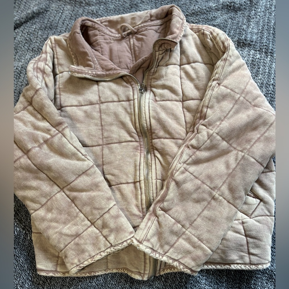 Free People Quilted Jacket – Distressed – Priced Accordingly